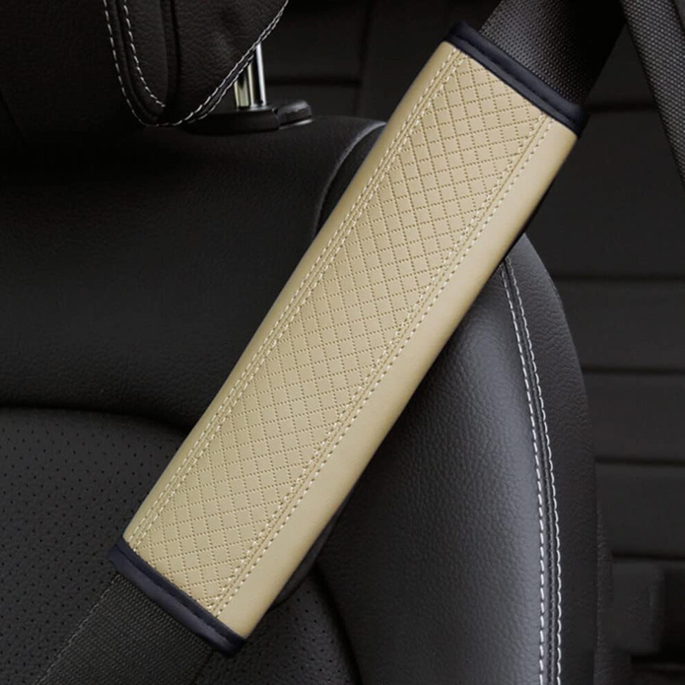 Car Seat Belt Pads For Galant Lancerex Fortis Eclipse Harness Pad For Kids And Adults Beige 9323874424026