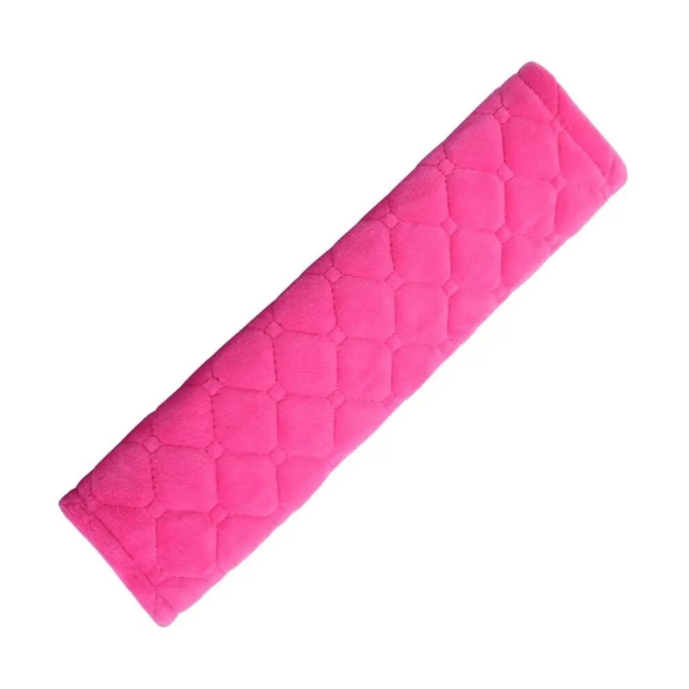 Reusable Seat Belt Covers Nonslip Car Safety Cover Plush Shoulder Pad Universal Fit Pink 9067246307547