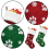 Χριστουγεννιάτικο δώρο, κόκκινο βελούδο κεντημένο πόδι κατοικίδιων, 3