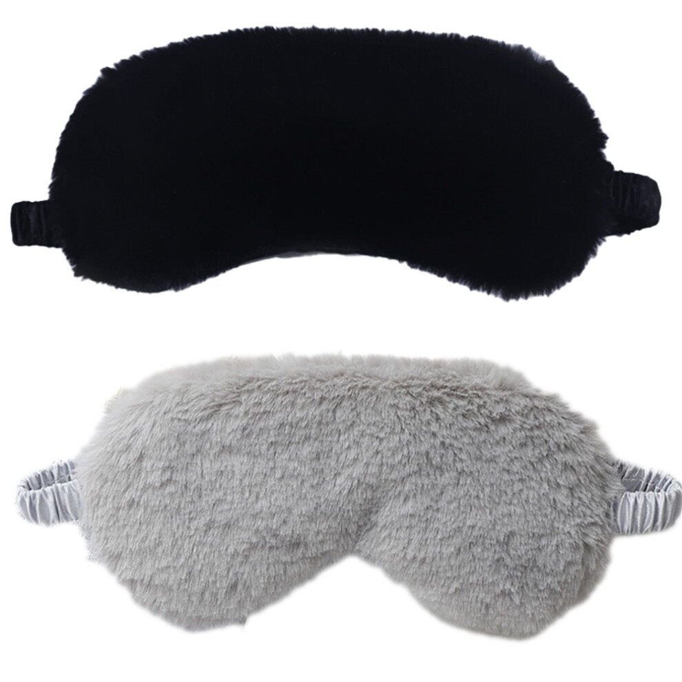 Luxurious Plush Eye Mask, Silky Fabric Adjustable for Comfortable Wear