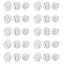 Set di stampi per fondente in plastica, squisiti stampi per decorazioni in pasta di zucchero, utensili per torte di qualità professionale con design