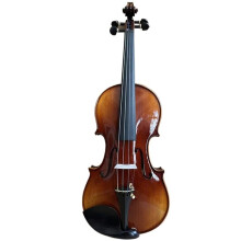 Violine Handlackierte Stark Geflammte Ahornrückwand 4/4-Größe Violine Mit Koffer Und Bogen Violinzubehör
