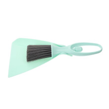 Small Dustpan and Brush For Pet Cage Cleaning Light Blue Plastic Broom and Dustpan For Small Animals MultiPurpose