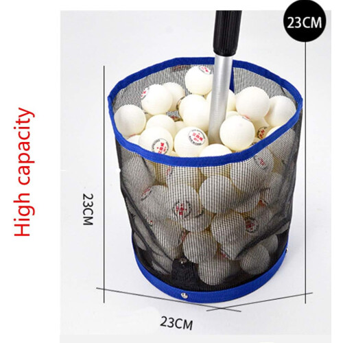 Pingpong Pick Up Net Bag Table Tennis Picker Container Tool 2