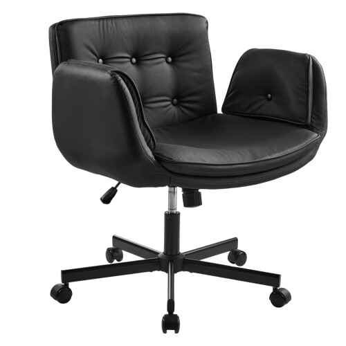 Living And Home Office Chair with Armrests and Wheels 2