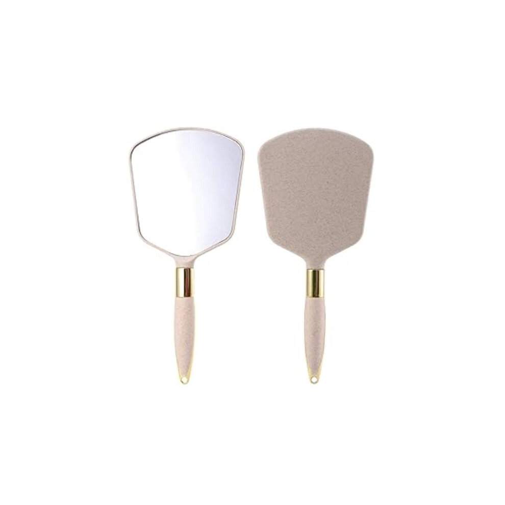 Handheld Mirror With Comfortable Handle, Portable Clear Mirror Surface For Makeup, Home, Salon And Travel Use (Square)