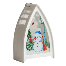 Festive Christmas Lantern, Lighted Christmas Snow Globe Lantern Brings Warm Classic Festive Atmosphere To Your Home Decor