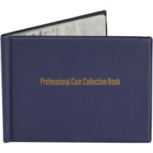 Elegante portafolio para monedas, gran capacidad para guardar monedas, apto para monedas de plata, lingotes de cobre y más, material de PVC libre de
