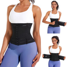 Slimming Belt, Sweat Belt, Neoprene, Sweat Belt, Waist Shaper, for Men and Women, Training, Fitness, Black, One Size, black