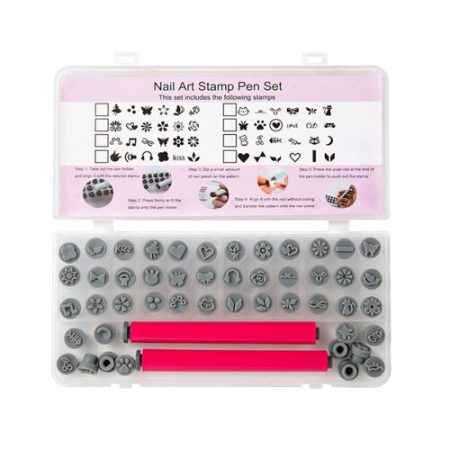 Highly Definition 48Pcs Nail Stamp Set Various Patterns Detailed