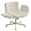 Living And Home Office Chair with Armrests and Wheels, Beige 2