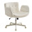 Living And Home Office Chair with Armrests and Wheels, Beige 3