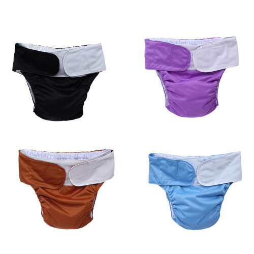 Soft Polyester Leakproof Underwear Adults Pants For-black 1