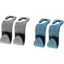 Cârlige la modă pentru scaun auto cu strasuri, decor cu strasuri cristaline pentru o notă de lux, ușor de instalat, material PP durabil,