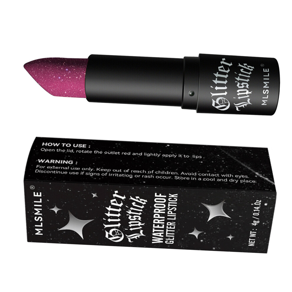 Shimmering Lipstick Delicate Texture Glitter Color and-No. 04