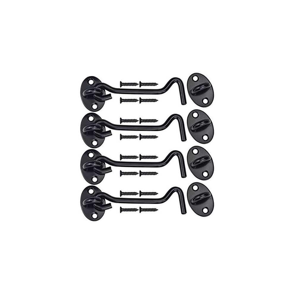 Rust-Resistant Steel Barn Door Lock, Cabin Hooks For Wide Application On Interior Wooden Doors - Easy Install, Heavy Duty Locks Ensuring Security And 9454554135946