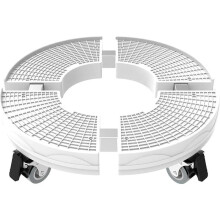 Leichtgängiger Pflanzenwagen, Edelstahlrohre und ABS-Platten für den Innen- und Außenbereich, verstellbare Größe von 30 cm bis 50 cm, robuster