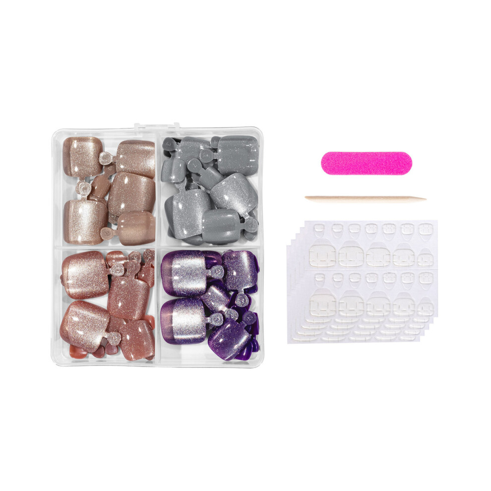 French Tips Fake Toe Nail Acrylic Artificial False-HC01