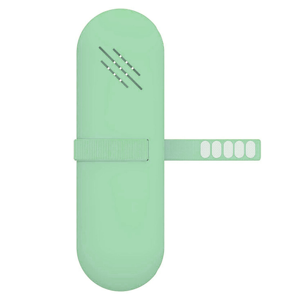 Green Travel Makeup Brush Holder Case Cosmetic Pouch Toiletry