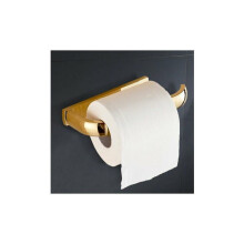 Moderner Toilettenpapierhalter für elegante Badezimmer, europäisches Design, widerstandsfähige Oberfläche mit Goldfinish, einfache Installation
