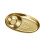 Practical Nonrust Steel Oval Party Tray With Double-Gold. M 1
