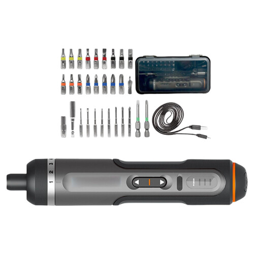 Schnurlos 4 V Electric screwdriver Practical power experiments With Several Bits That Are Designed For Poor Lighting Conditions