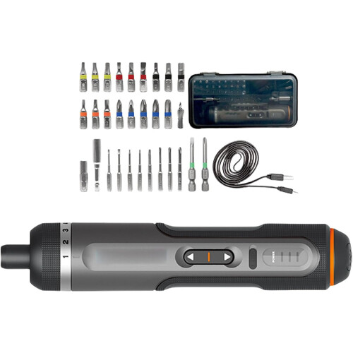 Schnurlos 4 V Electric screwdriver Practical power experiments With Several Bits That Are Designed For Poor Lighting Conditions 2