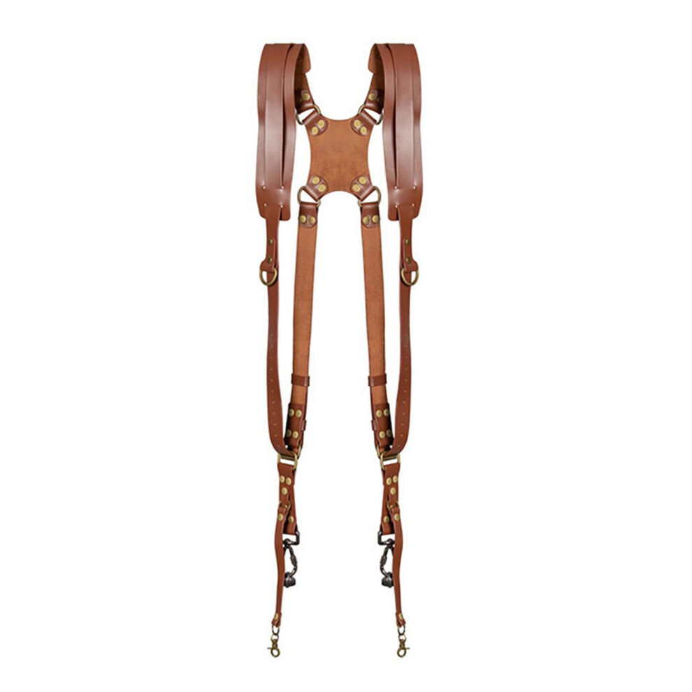 Camera Strap For Photographers, Leather Fit, Double Shoulder Strap, Quick Release, For Dslr Mirrorless, Leather Brown 9105992189199