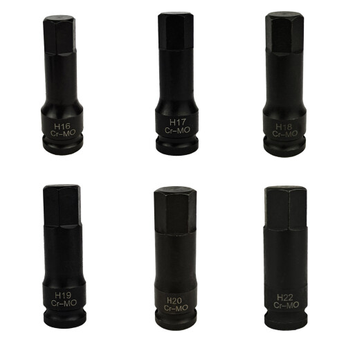Universal Fit Hex Key Sockets Set For Impacts Wrenches Tool-H20 2