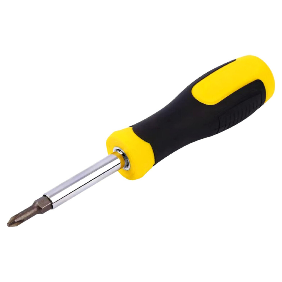 6 In 1 Magnetic Multiple Bit Screwdriver Ergonomic Nonslip Grip 7696000936369