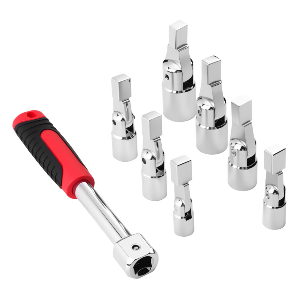 Heavy Duty Ergonomic Grip 8 Piece Socket Wrench Set High 7696000937823