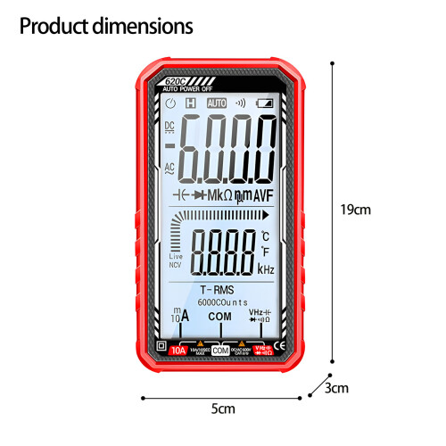 Digital Multimeter Not Contact Potential Tester USB-Red 2