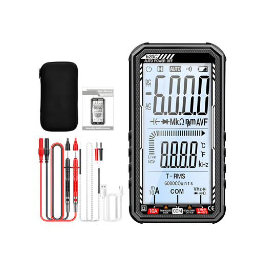Dense Auto Ranging Multimeter USB CREATE Rechargeable NCV-Black