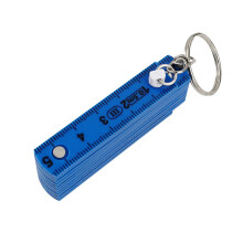 Règle en plastique de 0.5M, conception de taille de poche,-Bleu