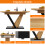 Extendable Dining Table with Wood Grain Finish 5