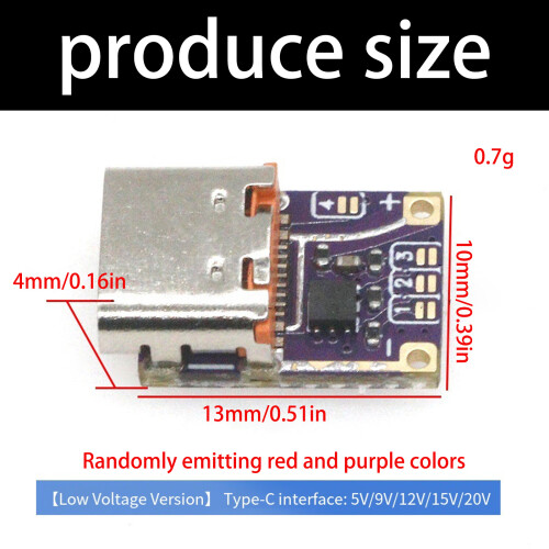 Le Module leurre PD prend en charge une sortie 5V 9V 12V 15V 2