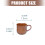 Unique Flared Wooden Cup With Comfort Handle Heatproof 3