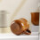 Unique Flared Wooden Cup With Comfort Handle Heatproof 5