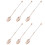 Rustproof Beaded Coffee Spoons 6Units Alloy Kitchen-rose gold 1