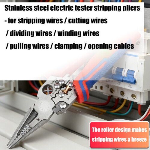 Multiple Operation Wire Stripping Pliers Industrial Strength for 1