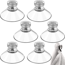 Stabile Saugnapfhaken für Badezimmer, umweltfreundliche, transparente, wiederverwendbare PVC-Becher für Küche und Büro (8er-Pack)