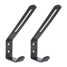 Ganchos de parede para uso interno e externo. O design com duas pontas garante firmeza, o estilo angulado oferece uma estética moderna e a