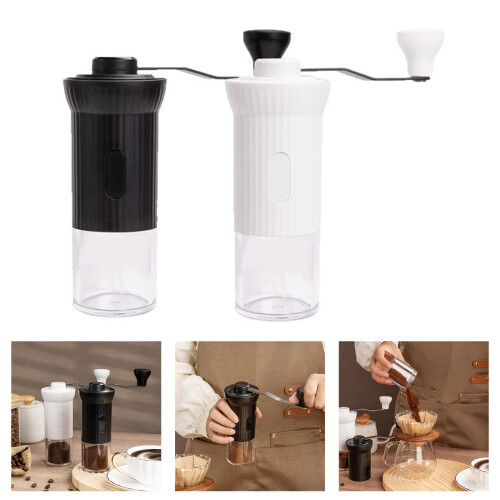 Durable Handheld Coffee Grinders Adjustable Coarseness-Black 2