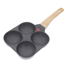 4 Hole Mini Frying Pan Nonstick Omelette Pan for Eggs for Egg Cooker Induction Hob Home Kitchen