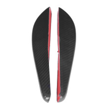 2PCS Auto Frontstoßstange Spoiler Gummi Carbon