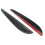 2PCS Auto Frontstoßstange Spoiler Gummi Carbon 7