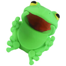 Statue de grenouilles amusantes, garniture de canette, en