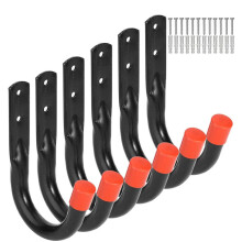 Ganci multiuso efficienti per garage, appendiabiti da parete resistenti per organizzare attrezzi, biciclette, scale, sedie, acciaio tubolare di alta