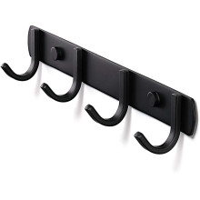 Elegante organizador de casacos, ganchos de metal resistentes, cabide com acabamento laqueado à prova de ferrugem para uso em hall de entrada,
