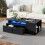 (black) Black High-Gloss LED Coffee Table with 2 Drawers & Storage 2